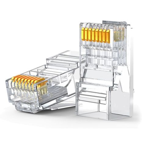 Коннектор RJ45 Cat6 прозрачный 2шт