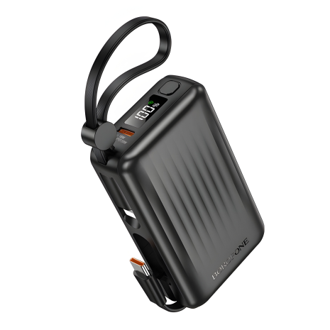 Повербанк BOROFONE BJ70 Source, PD20W, 10000mAh, з кабелем, чорний