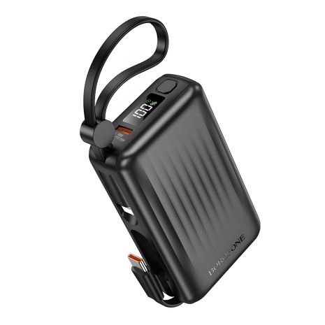 Повербанк Borofone BJ70 Source dual PD20W with cable 10000 mAh Чорний