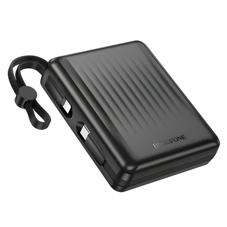Повербанк BOROFONE BJ70A Vigorous, PD20W, 22.5W, 15000mAh, тримач, чорний