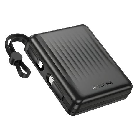 Повербанк BOROFONE BJ70A Vigorous, PD20W, 22.5W, 15000mAh, тримач, чорний
