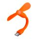 Мобільний вентилятор з USB, помаранчевий, від повербанка/ноутбука та ін.