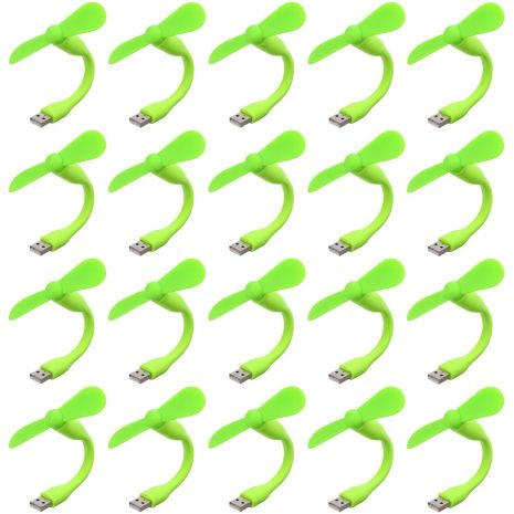 Мобільний вентилятор USB зелений, від повербанка, ноутбука, комплект 100шт Мобільний вентилятор USB зелений, від повербанка, ноутбука, комплект 100шт