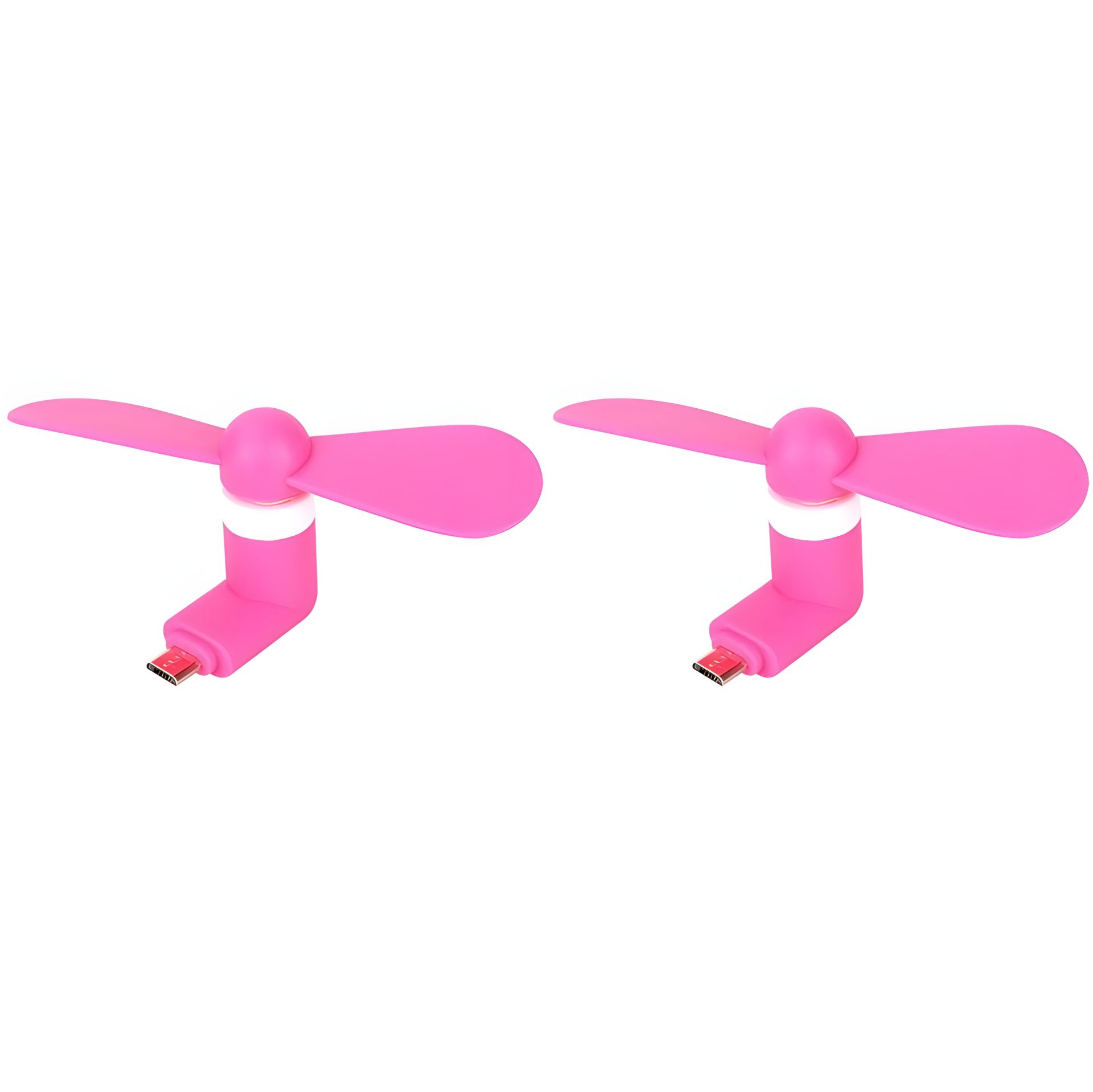 Розовый вентилятор с MicroUSB, совместим с телефоном и ноутбуком, набор 2 шт Розовый вентилятор с MicroUSB, совместим с телефоном и ноутбуком, набор 2 шт