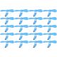 Мобильный вентилятор Type-C синий, от телефона, повербанка, ноутбука, комплект 100шт