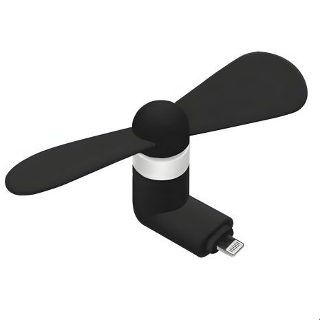 Мобільний вентилятор Lightning чорного кольору Мобільний вентилятор Lightning чорного кольору