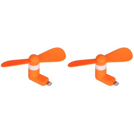 Комплект из 2шт оранжевых мобильных вентиляторов Lightning Комплект из 2шт оранжевых мобильных вентиляторов Lightning