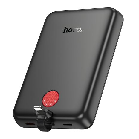 Повербанк Hoco J133A Triumph, PD20W, magnetic with cable (iP), 10000mAh, Чорний