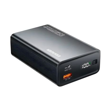 Повербанк ESSAGER EDY65-LD01-Z, 20000mAh, мощность 65W, черный