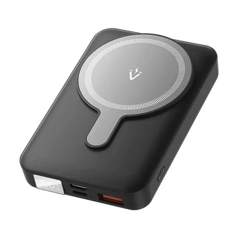 Повербанк Vention 10000mAh Magnetic Wireless Power Bank (USB-C + Lightning + USB-C + USB-A +Wireless) 22.5W Black LED Display Type (FHTB0)
