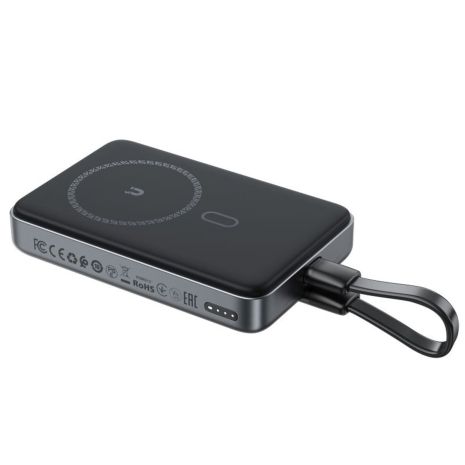 Повербанк ACEFAST M10-10000 PD30W magnetic wireless charging power bank with cable Black Повербанк ACEFAST M10-10000 PD30W magnetic wireless charging power bank with cable Black