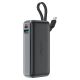 Повербанк ACEFAST M7 PD30W, черный, с кабелем, 10000mAh