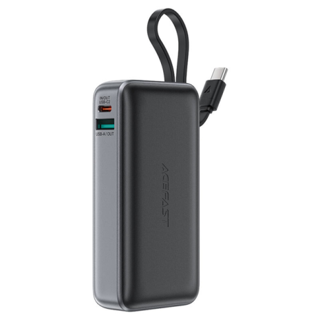Повербанк ACEFAST M7 PD30W power bank with cable 10000mAh, Black
