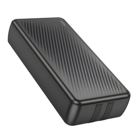 Повербанк BOROFONE BJ57A Graceful, Black, 22.5W, PD20W, 20000mAh, with Lightning and Type-C cables