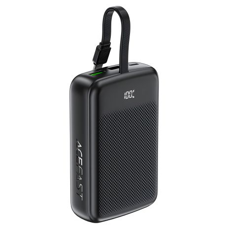 Повербанк ACEFAST M14, Black, PD20W, 20000mAh, with Type-C cable