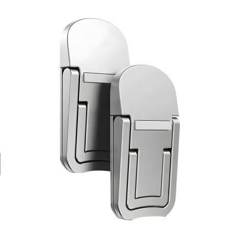 Складная NB001S для ноутбука или клавиатуры ножка-подставка двойная на скотче, комплект 2шт, silver Складная NB001S для ноутбука или клавиатуры ножка-подставка двойная на скотче, комплект 2шт, silver