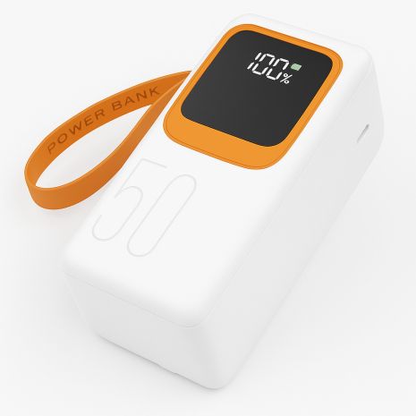 Повербанк DENMEN DP32 50000mAh 4.5A 22,5W + ЛАМПА WHITE