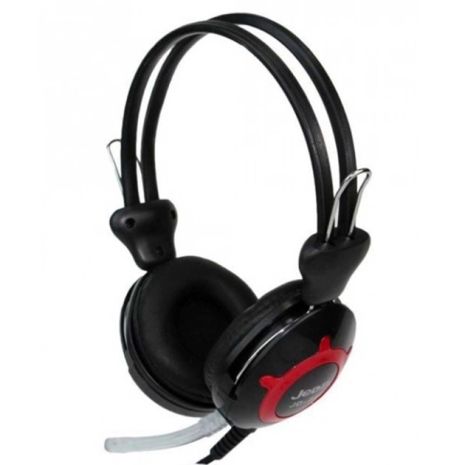 Дротові ігрові накладні навушники Jedel JD-868, Jack 3.5, 1.5m, black red