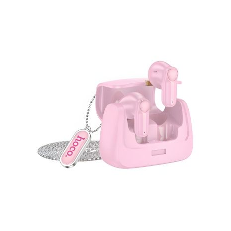 HOCO DES35 Dawn бездротові навушники handbag BT headset, BT5.3, 35mAh, 300mAh, 5.5h, Pink HOCO DES35 Dawn бездротові навушники handbag BT headset, BT5.3, 35mAh, 300mAh, 5.5h, Pink