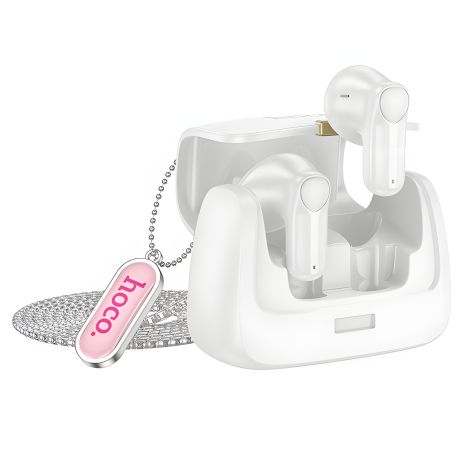 Беспроводные наушники HOCO DES35 Dawn с корпусом в виде сумки, белые