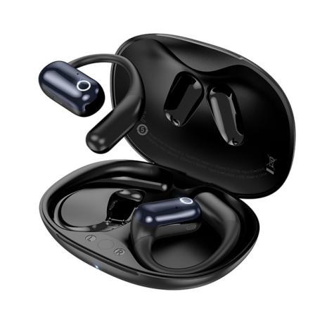 Бездротові навушники HOCO EA6 Melody open true wireless BT headset, BT5.4, 60mAh, 450mAh, 6h, Black Бездротові навушники HOCO EA6 Melody open true wireless BT headset, BT5.4, 60mAh, 450mAh, 6h, Black