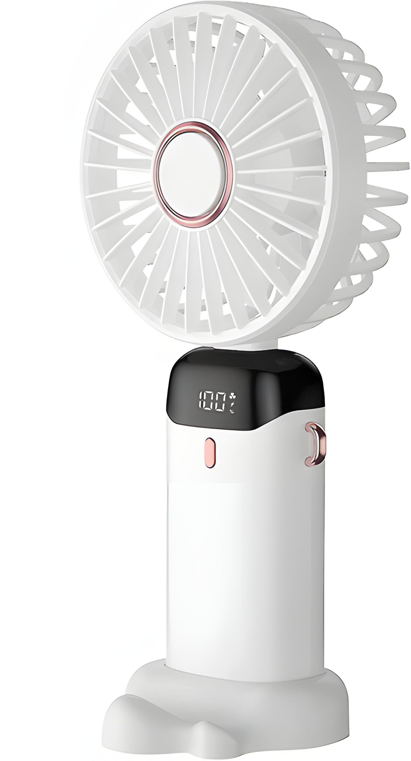 Ручной вентилятор N15 аккумуляторный 1800mAh с подставкой под телефон портативный type-c White Ручной вентилятор N15 аккумуляторный 1800mAh с подставкой под телефон портативный type-c White