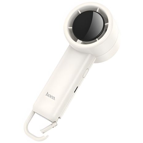 HOCO HX63 Fashion портативний вентилятор, high-speed handheld fan, 50dB, 4W, 2000mAh, 2-6h, White