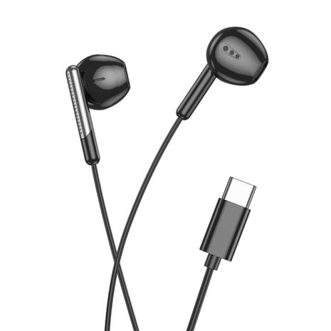 Наушники HOCO M123 Glory universal digital earphones with microphone Type-C black Наушники HOCO M123 Glory universal digital earphones with microphone Type-C black