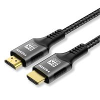Кабель HDMI 2.1, 4K 144Hz HDR, 2K 240Hz, 8K 60Hz, 48Gbps, eARC, 3m, Metal, Nylon-Braided, Black-Grey