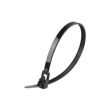 Чёрные нейлоновые стяжки, многоразовые, 15 см, 100 шт Чёрные нейлоновые стяжки, многоразовые, 15 см, 100 шт