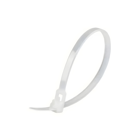 Reusable cable ties 100pcs, Nylon, 15cm, White