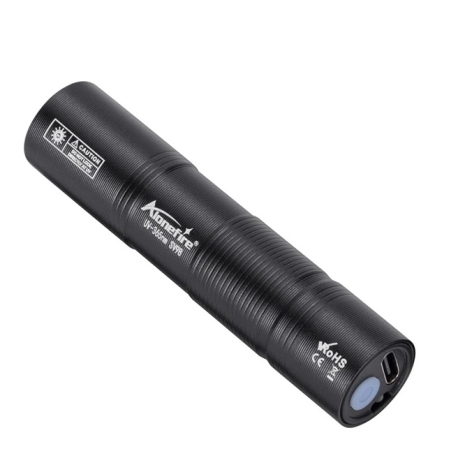 Ультрафиолетовый фонарик Type4 - Type-C LED UV Flashlight 365nm Portable Mini Ultraviolet Torch Black UVFTT4CK