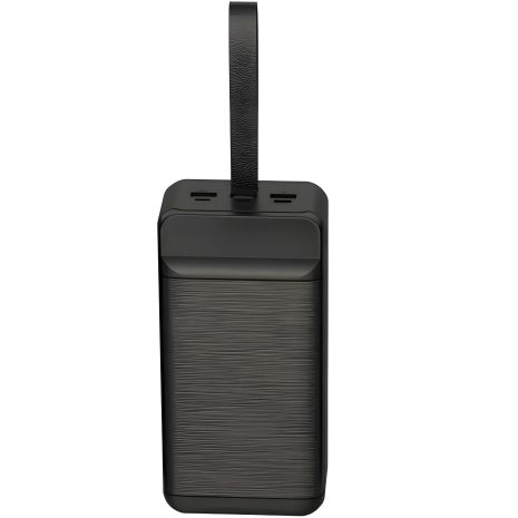 XO PR158 Повербанк 50000mAh / Out: 3xUSB-A 22.5W QC3.0, Type-C PD 20W / In: Lightning, micro-USB, Type-C 18W, с фонариком и LED дисплеем, чёрный