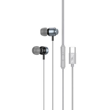 Наушники вакуумные Hoco M122 Type-C metal gray