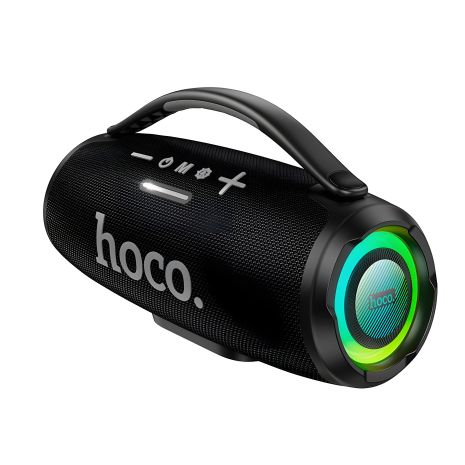 Бездротова колонка HOCO Surge outdoor BT speaker HA4 mini, BT5.4, TF, USB, AUX, FM, TWS, 15W*2, 3000mAh, 4 години, чорна