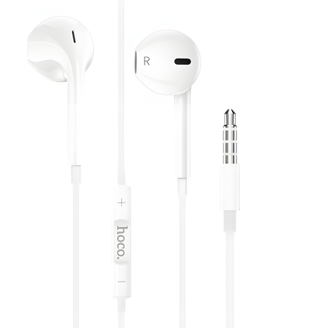 Навушники HOCO M80 дротові, Original series earphones display, 3.5 mm, 1.2m, білий (Комплект 20шт) Навушники HOCO M80 дротові, Original series earphones display, 3.5 mm, 1.2m, білий (Комплект 20шт)