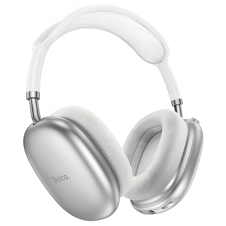 Навушники бездротові HOCO W55 Pleasing, BT5.4, AUX, TF, 800mAh, 90 год, срібні