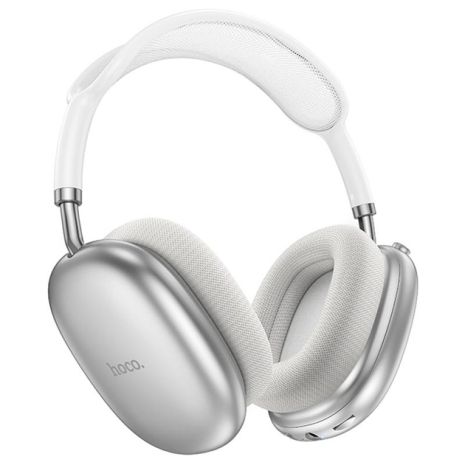 Бездротові навушники HOCO W55 Pleasing, BT5.4, AUX, TF, headphones, 800mAh, 90h, Silver