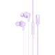 Вакуумные наушники Hoco M114 Type-C фиолетовые с микрофоном