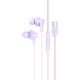 Наушники вакуумные Hoco M114 Type-C с микрофоном purple