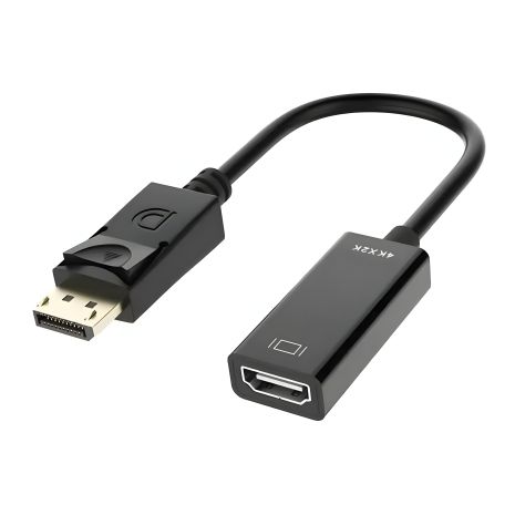 DisplayPort to HDMI Adapter (M to F), 0.15m, Plastic, PVC, Black, DMHF4PP15K