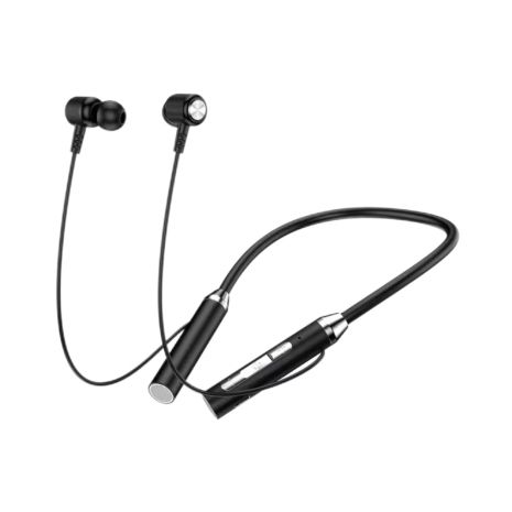 Беспроводные нашейные наушники WH001K BT5.0, вакуумные, black