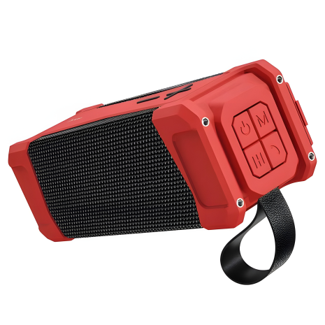 Hoco HC6 Wireless Speaker, IPX5, TWS, AUX, FM, TF Card, USB, 20W, 4000mAh, 6h, Red