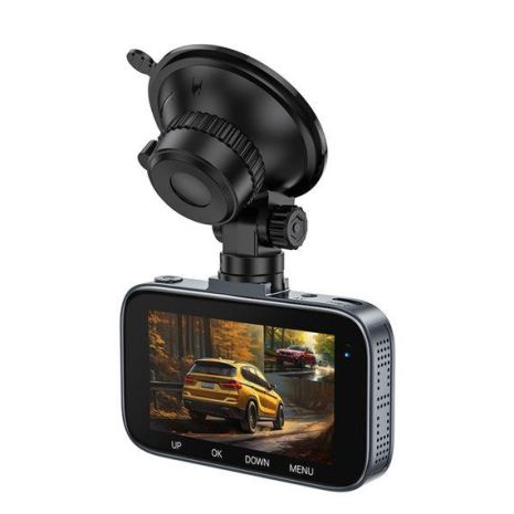 Відеореєстратор Hoco DV6 із задньою камерою, FullHD, 4MP, 200mAh, iron gray