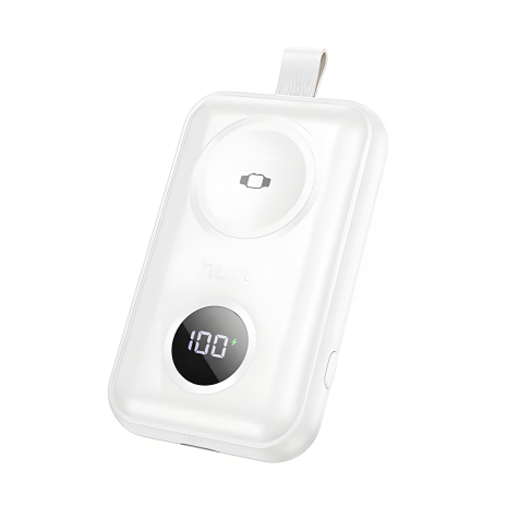 Повербанк Hoco J137 з зарядкою для iWatch, 2500mAh, White