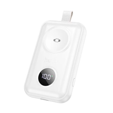 Повербанк Hoco J137 Power bank with iWatch charger 2500mAh White