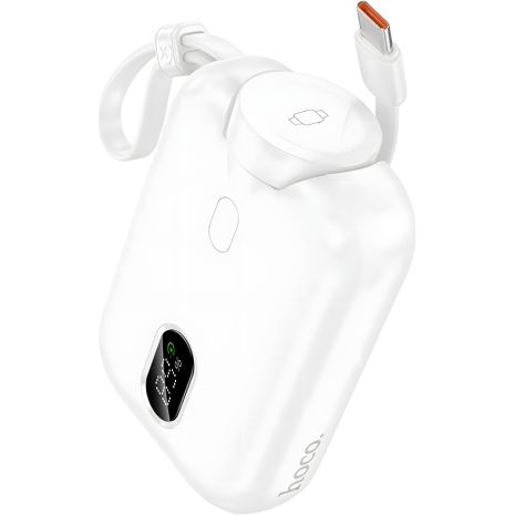 Повербанк Hoco J130 Peak з зарядкою для годинника, PD20W, 10 000mAh, White