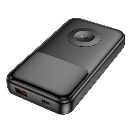 Повербанк Hoco Q28 Victory, 22.5W, PD20W, fully compatible, with watch charging cable, 10 000mAh, Black