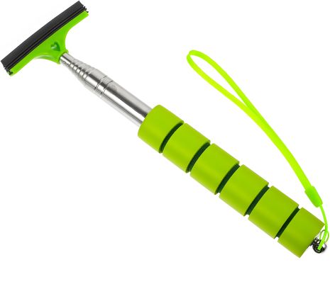 Щетка-скребок/стяжка SSA101MK телескопическая для зеркал авто черная