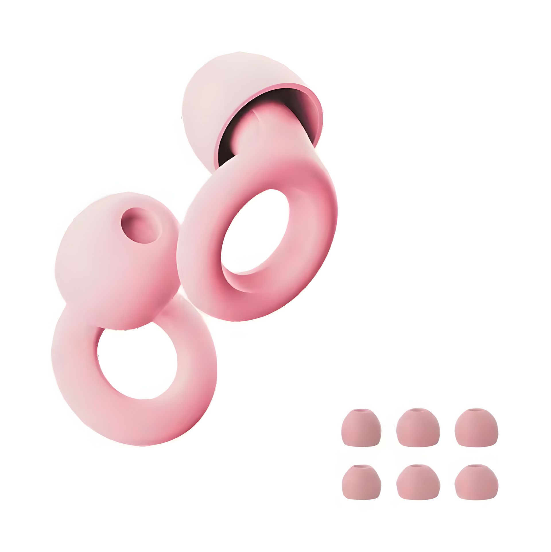 Силиконовые ушные затычки T2CIRP с набором амбушюр (3 пары), розовые Силиконовые ушные затычки T2CIRP с набором амбушюр (3 пары), розовые